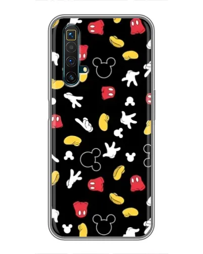 Чехол для Realme X50 с картинкой «Графический принт лапок»