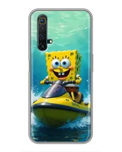 Чехол для Realme X50 с картинкой «Спанч Боб на гидроцикле» Чехол для Realme X50 с картинкой «Спанч Боб на гидроцикле»