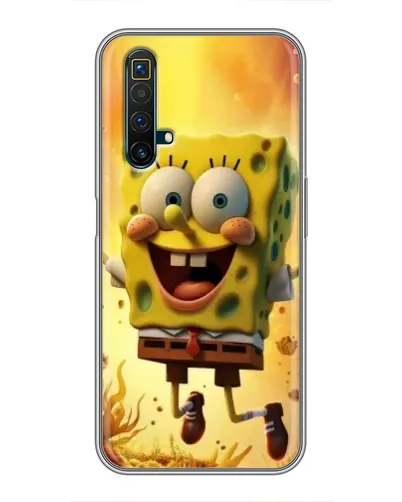Чехол для Realme X50 с картинкой «Губка Боб прыгает» Чехол для Realme X50 с картинкой «Губка Боб прыгает»