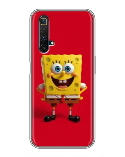 Чехол для Realme X50 с картинкой «Спанч Боб на красном» Чехол для Realme X50 с картинкой «Спанч Боб на красном»