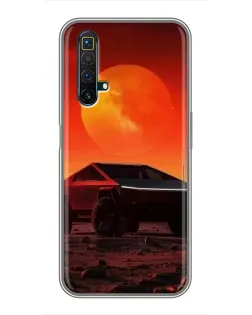 Чехол для Realme X50 с картинкой «Cybertruck на Марсе» Чехол для Realme X50 с картинкой «Cybertruck на Марсе»