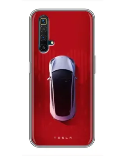 Чехол для Realme X50 с картинкой «Tesla Top View» Чехол для Realme X50 с картинкой «Tesla Top View»