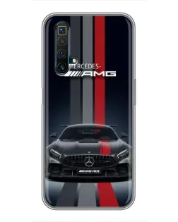 Чехол для Realme X50 с картинкой «Mercedes — белый карбон» Чехол для Realme X50 с картинкой «Mercedes — белый карбон»