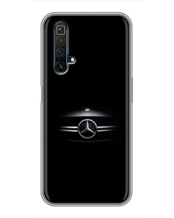 Чехол для Realme X50 с картинкой «Mercedes — абстрактные линии» Чехол для Realme X50 с картинкой «Mercedes — абстрактные линии»