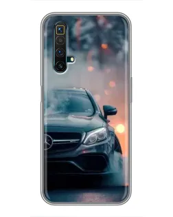 Чехол для Realme X50 с картинкой «Mercedes — ночной город» Чехол для Realme X50 с картинкой «Mercedes — ночной город»