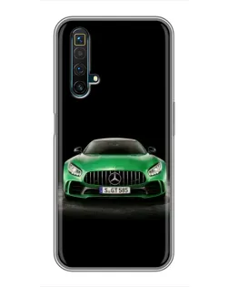Чехол для Realme X50 с картинкой «Mercedes — неоновый лого» Чехол для Realme X50 с картинкой «Mercedes — неоновый лого»