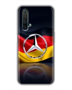 Чехол для Realme X50 с картинкой «Mercedes — флаг Германии» Чехол для Realme X50 с картинкой «Mercedes — флаг Германии»