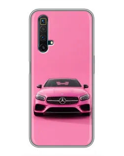 Чехол для Realme X50 с картинкой «Розовый Mercedes AMG» Чехол для Realme X50 с картинкой «Розовый Mercedes AMG»