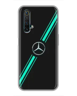 Чехол для Realme X50 с картинкой «Спортивные линии Mercedes» Чехол для Realme X50 с картинкой «Спортивные линии Mercedes»