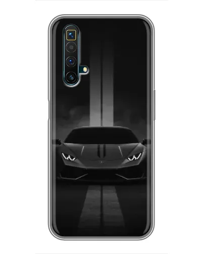 Чехол для Realme X50 с картинкой «Lamborghini симметрия дорог»