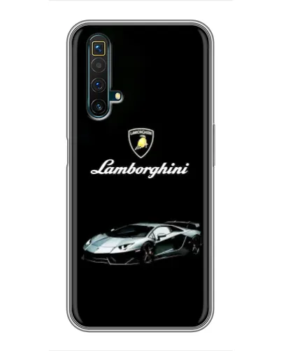 Чехол для Realme X50 с картинкой «Логотип Lamborghini классика»