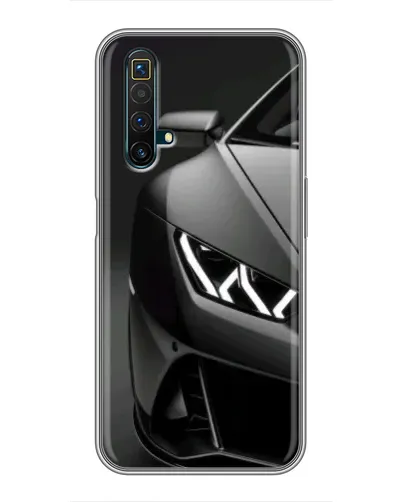 Чехол для Realme X50 с картинкой «Lamborghini фары детализация»