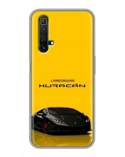 Чехол для Realme X50 с картинкой «Lamborghini Huracan черный»
