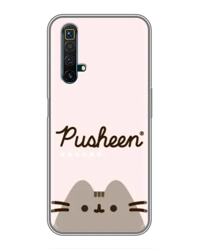 Чехол для Realme X50 с картинкой «Pusheen логотип» Чехол для Realme X50 с картинкой «Pusheen логотип»