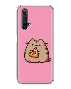 Чохол для Realme X50 з картинкою «Пушин із піцою» Чохол для Realme X50 з картинкою «Пушин із піцою»