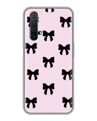 Чехол для Realme X50 с картинкой «Черные банты Coquette» Чехол для Realme X50 с картинкой «Черные банты Coquette»
