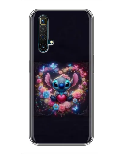 Чехол для Realme X50 с картинкой «Stitch в цветах» Чехол для Realme X50 с картинкой «Stitch в цветах»