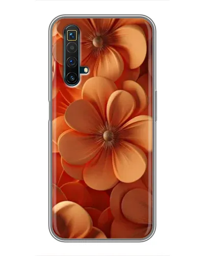 Чохол для Realme X50 з картинкою «Помаранчева макро квітка»