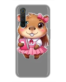 Чохол для Realme X50 з картинкою «Дівчинка капібара»