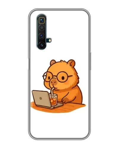 Чохол для Realme X50 з картинкою «Капібара з ноутбуком» Чохол для Realme X50 з картинкою «Капібара з ноутбуком»