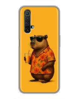 Чохол для Realme X50 з картинкою «Капібара на відпочинку»