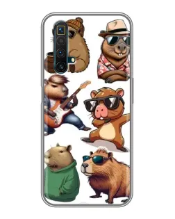 Чохол для Realme X50 з картинкою «Круті капібари музиканти»