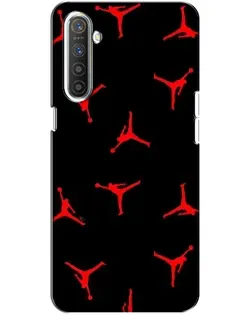 Чохол для Realme XT з картинкою «Jordan Red Pattern»