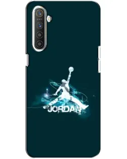 Чохол для Realme XT з картинкою «Jordan Blue Fire»