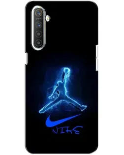 Чохол для Realme XT з картинкою «Jordan Neon Blue»