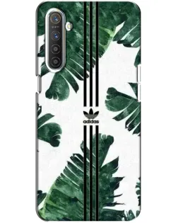 Чехол для Realme XT с картинкой «Пальмовые листья адидас»