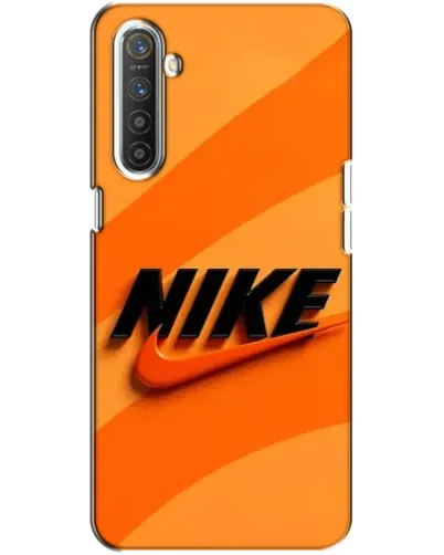 Чехол для Realme XT с картинкой «Оранжевый драйв Nike»