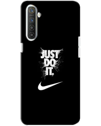 Чехол для Realme XT с картинкой «Текстовый принт Nike»