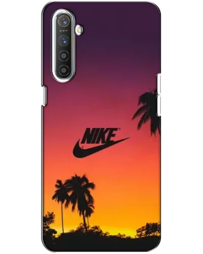 Чехол для Realme XT с картинкой «Nike на закате солнца»