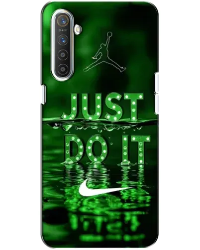 Чехол для Realme XT с картинкой «Зеленый неоновый Nike»