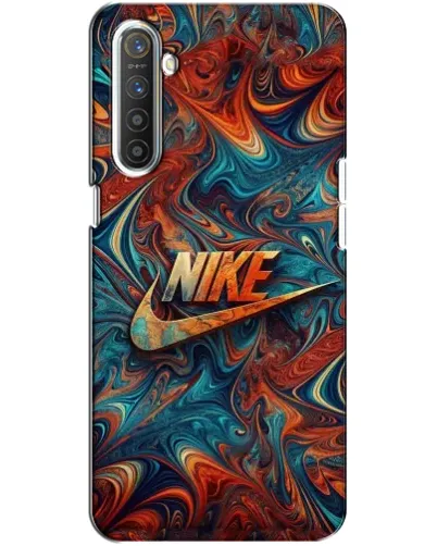 Чехол для Realme XT с картинкой «Nike в абстракции»