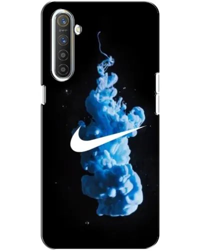 Чехол для Realme XT с картинкой «Nike и синий дым»