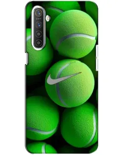Чехол для Realme XT с картинкой «Теннисные мячи Найк»