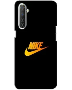 Чехол для Realme XT с картинкой «Золотой логотип Nike»