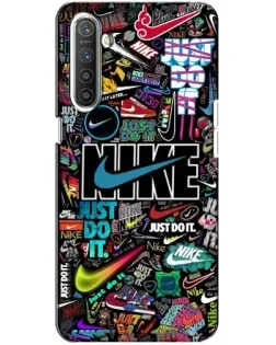 Чехол для Realme XT с картинкой «Яркий коллаж Nike»