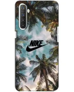 Чехол для Realme XT с картинкой «Тропический принт Nike»