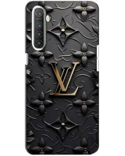 Чехол для Realme XT с картинкой «Кожаная текстура LV»