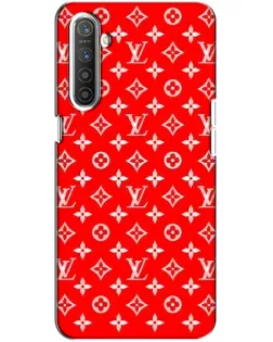 Чехол для Realme XT с картинкой «Яркий паттерн LV»