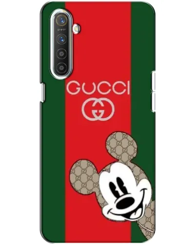Чехол для Realme XT с картинкой «Gucci — полосы и Микки»