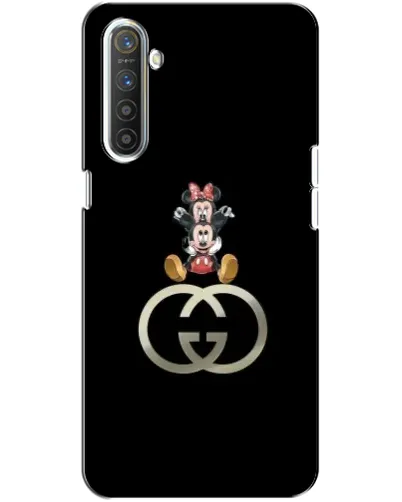 Чехол для Realme XT с картинкой «Минни Маус на лого»