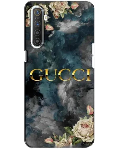 Чехол для Realme XT с картинкой «Абстрактные цветы Gucci»