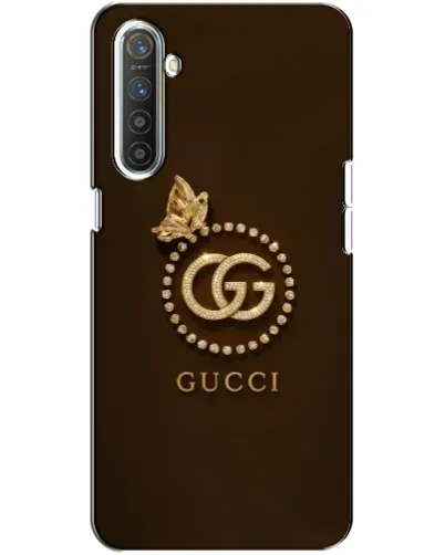 Чехол для Realme XT с картинкой «Gucci — золотая бабочка»