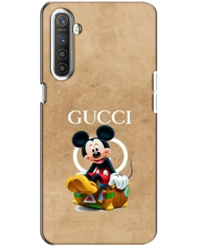 Чехол для Realme XT с картинкой «Микки Маус Gucci — крафт»