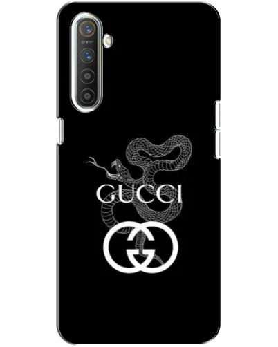Чехол для Realme XT с картинкой «Gucci — серебряная змея»