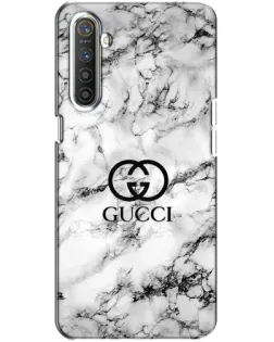Чехол для Realme XT с картинкой «Gucci — мраморный шик»
