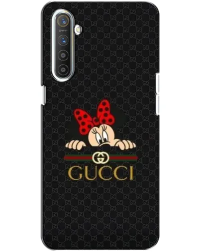Чехол для Realme XT с картинкой «Минни Маус Gucci — черный»